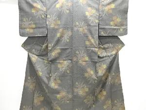 花模様織り出し西陣お召着物